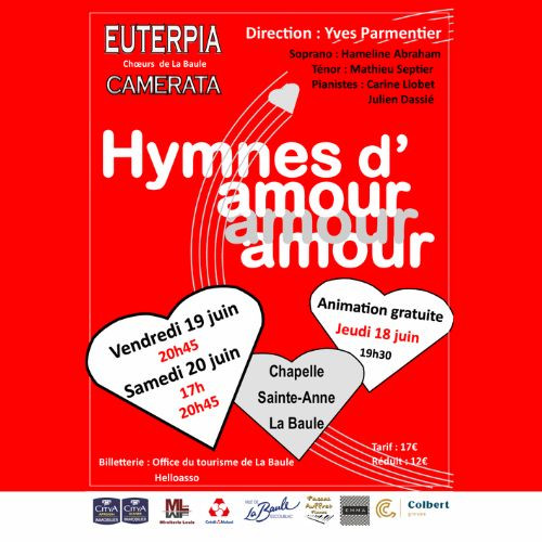 Concert - Hymnes d'Amour - Affiche - Euterpia