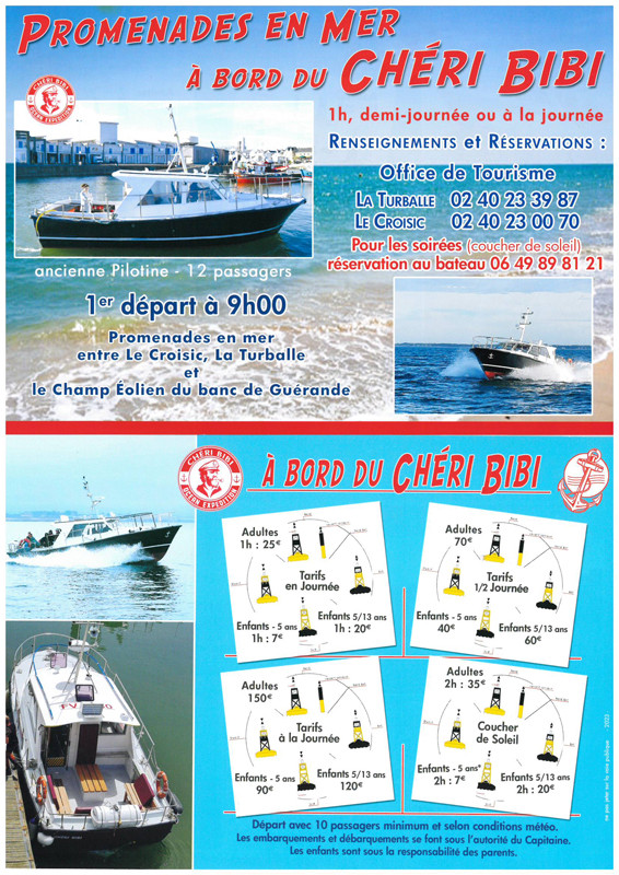 La Turballe - Chéri Bibi - Balade en mer - © cheri bibi La Turballe - Chéri Bibi - Balade en mer