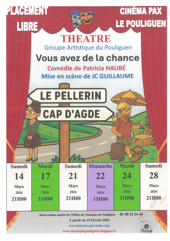 Le pouliguen - Théâtre Vous avez de la chance - © GAP Le Pouliguen Le pouliguen - Théâtre Vous avez de la chance