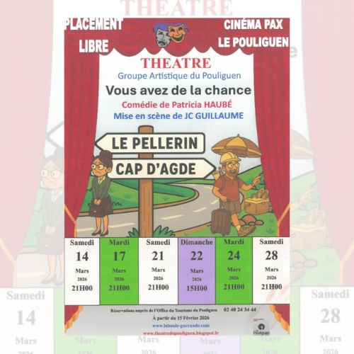 Le pouliguen - Théâtre Vous avez de la chance - © GAP Le pouliguen - Théâtre Vous avez de la chance