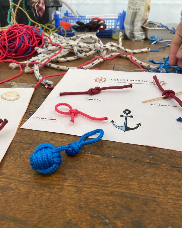 Pénestin - Atelier nœud marin - Centre du Palandrin