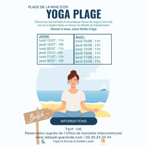 Pénestin - Yoga sur la plage - © Yoga La Source Pénestin - Yoga sur la plage